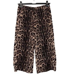 Spanner Leopard Print Cropped Pants